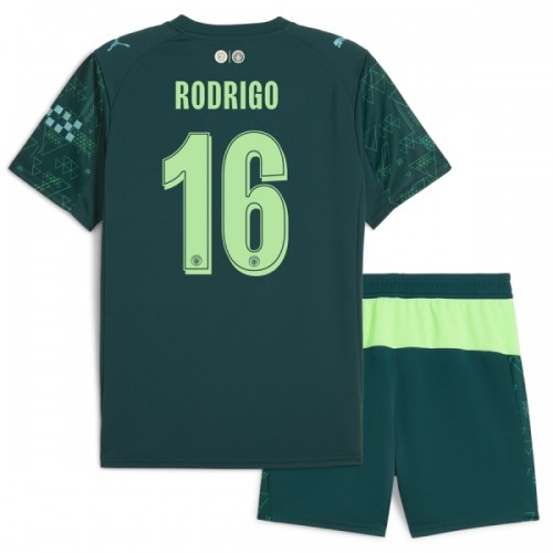 Conjunto/Equipación Manchester City Rodrigo 16 Niño Cuarta EA Sport 2025-26 Conjunto/Equipación Manchester City Rodrigo 16 Niño Cuarta EA Sport 2025-26