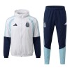 Argentina Chaqueta De Entrenamiento Con Capucha 2026-27 Blanca Argentina Chaqueta De Entrenamiento Con Capucha 2026-27 Blanca