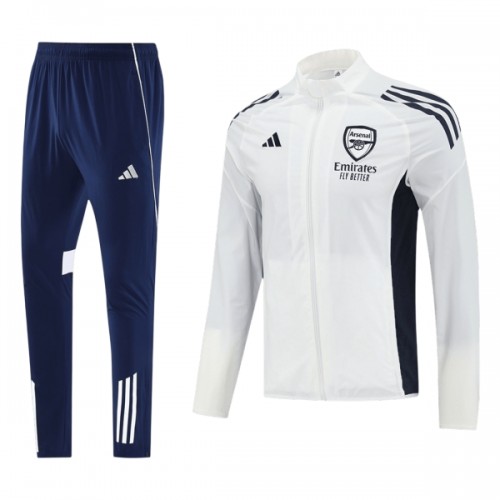 Arsenal Chaqueta De Entrenamiento Trajes 2025-26 Blanca Arsenal Chaqueta De Entrenamiento Trajes 2025-26 Blanca