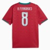 Camiseta Portugal B. Fernandes 8 Primera Copa Mundial 2026