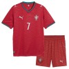 Conjunto/Equipación Portugal Ronaldo 7 Niño Primera Copa Mundial 2026