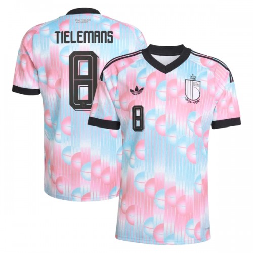 Camiseta Bélgica Tielemans 8 Segunda Copa Mundial 2026 Camiseta Bélgica Tielemans 8 Segunda Copa Mundial 2026