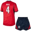 Conjunto/Equipación Inglaterra Rice 4 Niño Segunda Copa Mundial 2026
