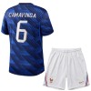 Conjunto/Equipación Francia Camavinga 6 Niño Primera Copa Mundial 2026
