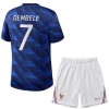 Conjunto/Equipación Francia O. Dembele 7 Niño Primera Copa Mundial 2026