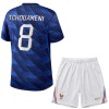 Conjunto/Equipación Francia Tchouameni 8 Niño Primera Copa Mundial 2026