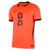 Camiseta Países Bajos Frenkie de Jong 21 Primera Copa Mundial 2026