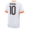 Camiseta Países Bajos Memphis 10 Segunda Copa Mundial 2026