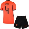 Conjunto/Equipación Países Bajos Virgil 4 Niño Primera Copa Mundial 2026