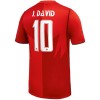 Camiseta Canadá J. David 10 Primera Copa Mundial 2026