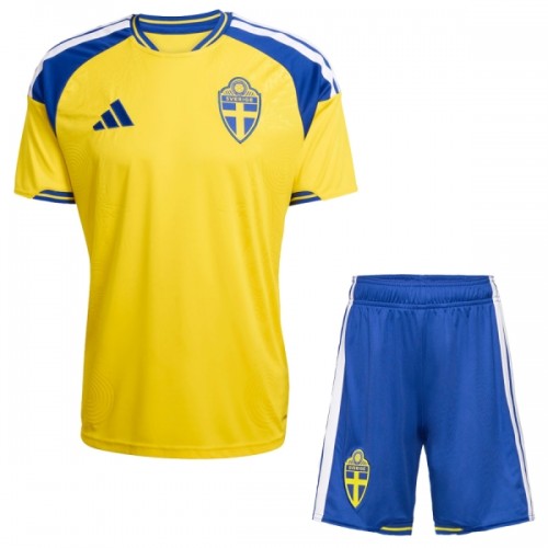 Conjunto/Equipación Suecia Niño Primera Copa Mundial 2026 Conjunto/Equipación Suecia Niño Primera Copa Mundial 2026