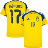 Camiseta Suecia Gyokeres 17 Primera Copa Mundial 2026 Camiseta Suecia Gyokeres 17 Primera Copa Mundial 2026