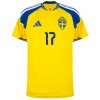 Camiseta Suecia Gyokeres 17 Primera Copa Mundial 2026