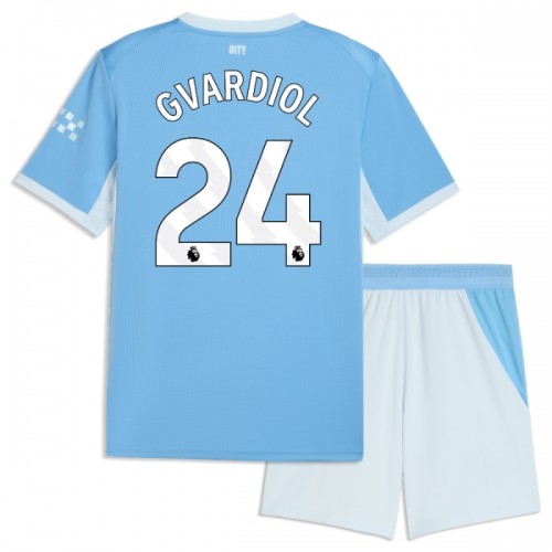 Conjunto/Equipación Manchester City Gvardiol 24 Niño Primera 2026-27 Conjunto/Equipación Manchester City Gvardiol 24 Niño Primera 2026-27