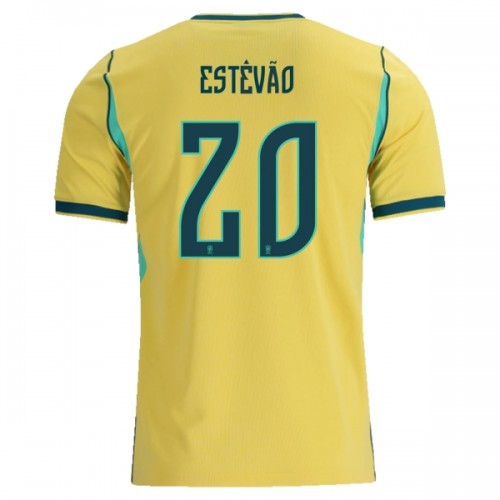 Camiseta Brasil Estevao 20 Primera Copa Mundial 2026 Camiseta Brasil Estevao 20 Primera Copa Mundial 2026