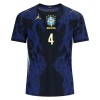Camiseta Brasil Marquinhos 4 Segunda Copa Mundial 2026