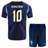 Conjunto/Equipación Brasil Ronaldinho 10 Niño Segunda Copa Mundial 2026 Conjunto/Equipación Brasil Ronaldinho 10 Niño Segunda Copa Mundial 2026