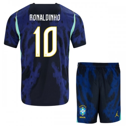 Conjunto/Equipación Brasil Ronaldinho 10 Niño Segunda Copa Mundial 2026 Conjunto/Equipación Brasil Ronaldinho 10 Niño Segunda Copa Mundial 2026