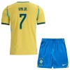 Conjunto/Equipación Brasil Vini JR. 7 Niño Primera Copa Mundial 2026