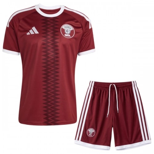 Conjunto/Equipación Katar Niño Primera Copa Mundial 2026 Conjunto/Equipación Katar Niño Primera Copa Mundial 2026