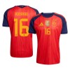 Camiseta España 2 Stars Rodrigo 16 Primera Copa Mundial 2026