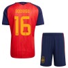 Conjunto/Equipación España 2 Stars Rodrigo 16 Niño Primera Copa Mundial 2026 Conjunto/Equipación España 2 Stars Rodrigo 16 Niño Primera Copa Mundial 2026