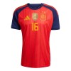 Conjunto/Equipación España 2 Stars Rodrigo 16 Niño Primera Copa Mundial 2026