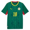 Camiseta Senegal Sarr 18 Segunda Copa Mundial 2026