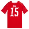 Camiseta Suiza Djibril Sow 15 Primera Copa Mundial 2026 Camiseta Suiza Djibril Sow 15 Primera Copa Mundial 2026