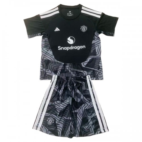 Conjunto/Equipación Portero Manchester United Niño 2026-27 Negra Conjunto/Equipación Portero Manchester United Niño 2026-27 Negra