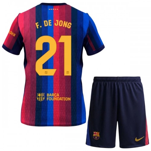 Conjunto/Equipación FC Barcelona Frenkie de Jong 21 Niño Primera 2026-27 Conjunto/Equipación FC Barcelona Frenkie de Jong 21 Niño Primera 2026-27
