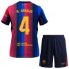 Conjunto/Equipación FC Barcelona R. Araujo 4 Niño Primera 2026-27 Conjunto/Equipación FC Barcelona R. Araujo 4 Niño Primera 2026-27