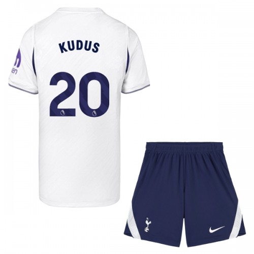 Conjunto/Equipación Tottenham Hotspur Kudus 20 Niño Primera 2026-27 Conjunto/Equipación Tottenham Hotspur Kudus 20 Niño Primera 2026-27