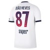 Camiseta Paris Saint-Germain Joao Neves 87 Segunda 2026-27