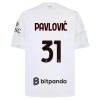 Camiseta AC Milan Pavlovic 31 Segunda 2026-27 Camiseta AC Milan Pavlovic 31 Segunda 2026-27
