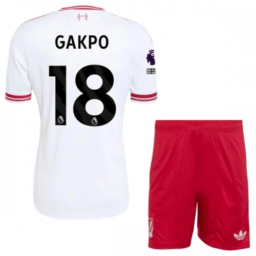 Conjunto/Equipación Liverpool Gakpo 18 Niño Segunda 2026-27 Conjunto/Equipación Liverpool Gakpo 18 Niño Segunda 2026-27