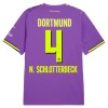 Camiseta Borussia Dortmund N. Schlotterbeck 4 Tercera 2026-27 Camiseta Borussia Dortmund N. Schlotterbeck 4 Tercera 2026-27