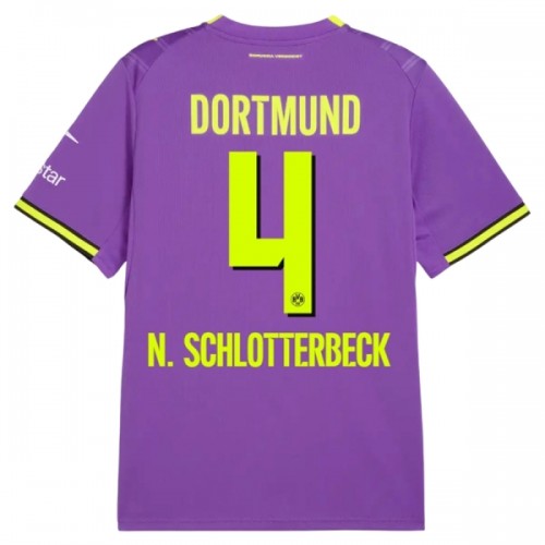 Camiseta Borussia Dortmund N. Schlotterbeck 4 Tercera 2026-27 Camiseta Borussia Dortmund N. Schlotterbeck 4 Tercera 2026-27