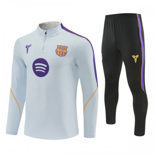 Barcelona Sudadera De Entrenamiento 1/4-Zip 2026-27 Blanca Barcelona Sudadera De Entrenamiento 1/4-Zip 2026-27 Blanca