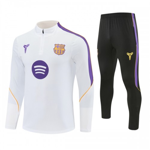Barcelona Sudadera De Entrenamiento 1/4-Zip 2026-27 Blanca Barcelona Sudadera De Entrenamiento 1/4-Zip 2026-27 Blanca