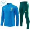 Brasil Niño Sudadera De Entrenamiento 1/4-Zip 2026-27 Azul