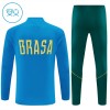Brasil Niño Sudadera De Entrenamiento 1/4-Zip 2026-27 Azul