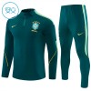 Brasil Niño Sudadera De Entrenamiento 1/4-Zip 2026-27 Verde Brasil Niño Sudadera De Entrenamiento 1/4-Zip 2026-27 Verde