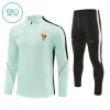 Francia Niño Sudadera De Entrenamiento 1/4-Zip 2026-27 Blanca Francia Niño Sudadera De Entrenamiento 1/4-Zip 2026-27 Blanca
