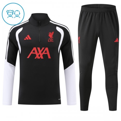 Liverpool Niño Sudadera De Entrenamiento 1/4-Zip 2026-27 Negra Liverpool Niño Sudadera De Entrenamiento 1/4-Zip 2026-27 Negra