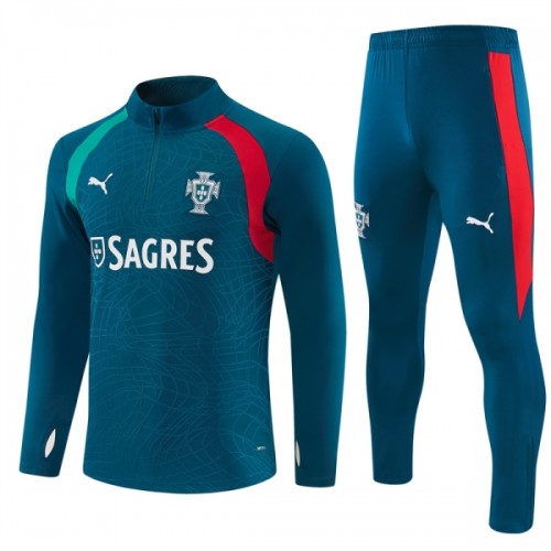 Portugal Sudadera De Entrenamiento 1/4-Zip 2026-27 Azul Portugal Sudadera De Entrenamiento 1/4-Zip 2026-27 Azul
