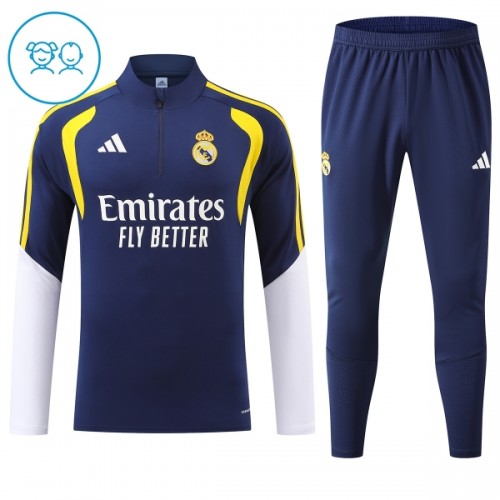 Real Madrid Niño Sudadera De Entrenamiento 1/4-Zip 2026-27 Azul Real Madrid Niño Sudadera De Entrenamiento 1/4-Zip 2026-27 Azul