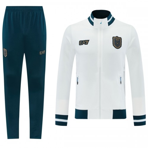 SSC Napoli Chaqueta De Entrenamiento Trajes 2026-27 Blanca SSC Napoli Chaqueta De Entrenamiento Trajes 2026-27 Blanca