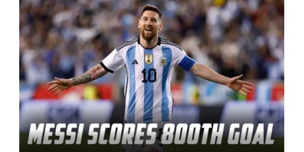 Gol 800 de Messi del primer partido de la Selección Argentina de 3 estrellas