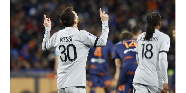 Ligue 1: Paris Saint-Germain 3-1 Montpellier, Messi marcó 1 gol